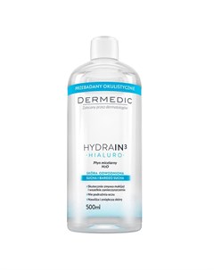 Hydrain3 Hialuro Мицеллярная вода H2O 500мл Dermedic