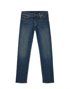 Синие прямые джинсы детские Emporio armani