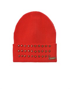 Красная шапка с декоративными заклепками Il trenino