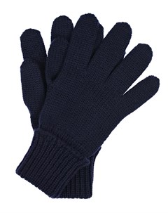 Темно синие вязаные перчатки Il trenino