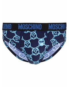 Трусы брифы с принтом Double Question Mark Moschino