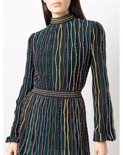 Короткое платье трапеция с вышивкой Missoni