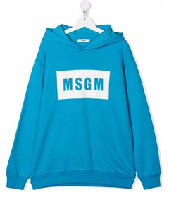 Худи с нашивкой логотипом Msgm kids