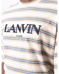 Футболка в полоску с логотипом Lanvin
