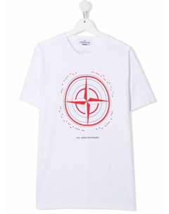 Футболка с логотипом Stone island junior