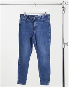 Голубые облегающие джинсы Vero moda
