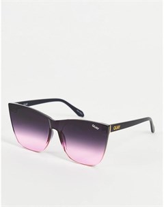 Розовые женские солнцезащитные очки кошачий глаз Quay Come Thru Quay australia