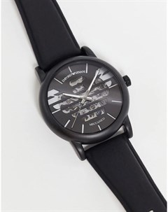 Мужские часы с кожаным ремешком и логотипом Luigi AR60032 Emporio armani