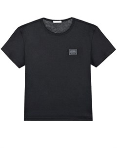 Базовая футболка черного цвета детская Dolce&gabbana
