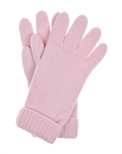 Светло розовые перчатки из шерсти Il trenino