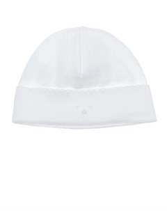 Белая шапка с цветочной вышивкой Lyda baby