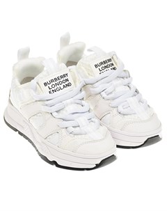 Белые кроссовки на шнуровке Union детские Burberry