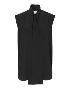 Блузка черного цвета без рукавов Burberry