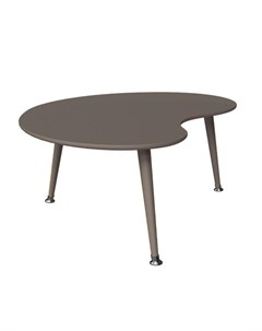 Журнальный стол почка монохром серый 43 0x50 0x90 0 см Woodi