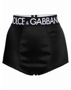 Плавки с завышенной талией и логотипом Dolce&gabbana