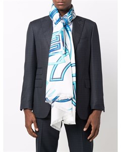 Шелковый шарф с абстрактным узором и логотипом Chanel pre-owned