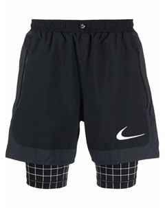 Многослойные спортивные шорты в клетку Nike x off-white