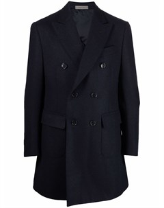 Шерстяное двубортное пальто Corneliani