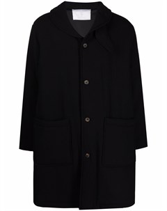 Однобортное пальто с лацканами шалькой Société anonyme