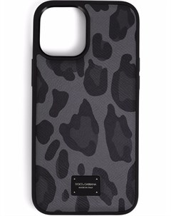 Чехол для iPhone 12 Pro Max с леопардовым принтом Dolce&gabbana