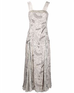 Расклешенное платье макси 2000 х годов с принтом A.n.g.e.l.o. vintage cult