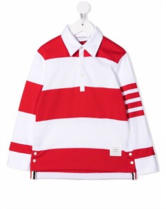 Рубашка поло с полосками 4 Bar Thom browne kids