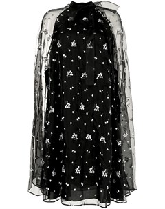 Платье кейп с цветочным принтом Erdem