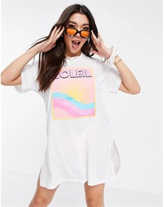 Трикотажная пляжная футболка с принтом Soleil Asos design