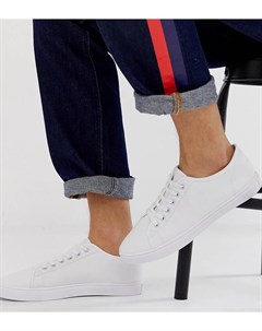 Белые парусиновые кроссовки для широкой стопы Asos design