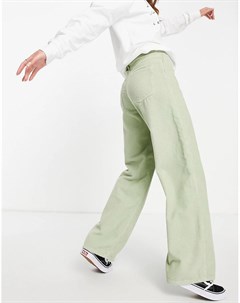 Шалфейно зеленые свободные джинсы в винтажном стиле с завышенной талией Asos design