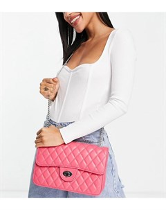 Розовая стеганая сумка через плечо London Exclusive My accessories