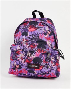 Фиолетовый рюкзак на подкладке с принтом фламинго Eastpak