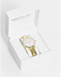 Женские наручные часы с браслетом золотистого цвета Christin lars