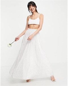 Свадебная пышная юбка белого цвета с отделкой Asos edition
