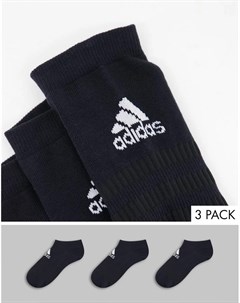 Набор из 3 пар черных коротких носков adidas Originals Adidas performance