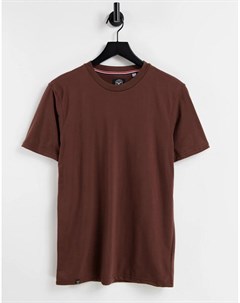 Облегающая коричневая футболка Le breve
