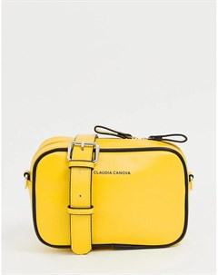 Желтая сумка через плечо Claudia canova
