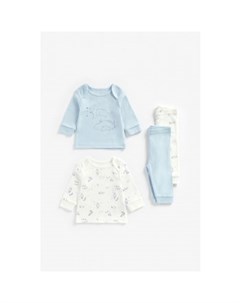 Пижамы Маленький медвежонок 2 шт голубой белый Mothercare
