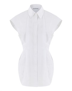 Белая блузка без рукавов Acne studios