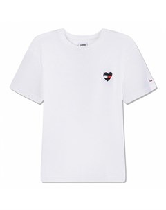 Женская футболка Regular Homespun Heart Tee Tommy jeans