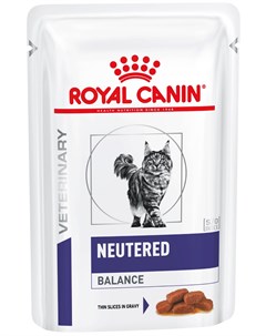 Neutered Balance диетические для кастрированных и стерилизованных котов и кошек до 7 лет 85 гр х 12  Royal canin