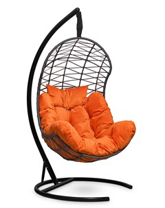 Подвесное кресло кокон барселона с оранжевой подушкой оранжевый 110x195x110 см L'aura