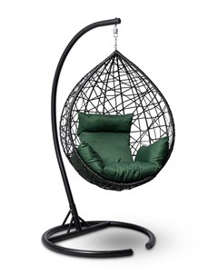 Подвесное кресло кокон alicante с коричневой подушкой коричневый 110x195x110 см L'aura