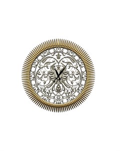 Часы настенные круглые flores 80 золотой 5 см Inshape