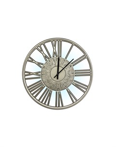 Часы настенные круглые graceful mini с подсветкой серебристый 3 см Inshape