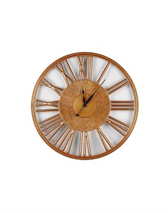 Часы настенные круглые graceful mini с подсветкой бронзовый 3 см Inshape
