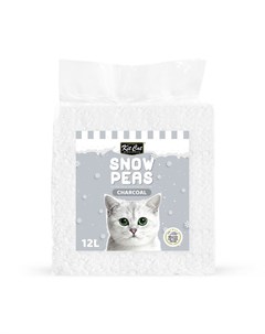 Snow Peas наполнитель для туалета кошки биоразлагаемый на основе горохового шрота с акивированным уг Kit cat