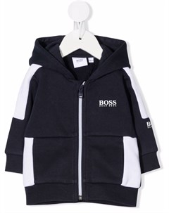 Худи на молнии в стиле колор блок Boss kidswear