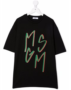 Футболка с логотипом Msgm kids