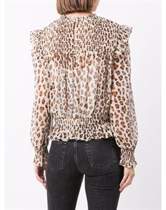 Блузка с леопардовым принтом Twinset